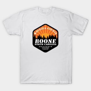 Welcome to Boone, North Carolina! Elevation 3,333 Feet T-Shirt